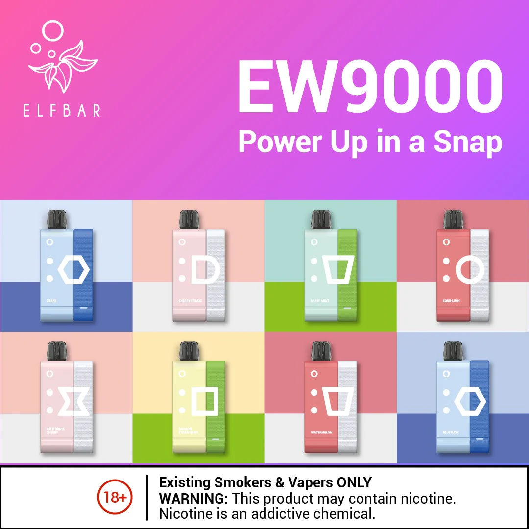 Elf bar EW9000 Kits (Battery+Flavour Pod)  Capital Vapes Randburg