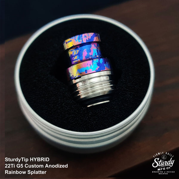 Sturdy MFG SturdyTip Hybrid Ti Intergrated Drip Tip for Dotaio/Boro Devices (Authentic)