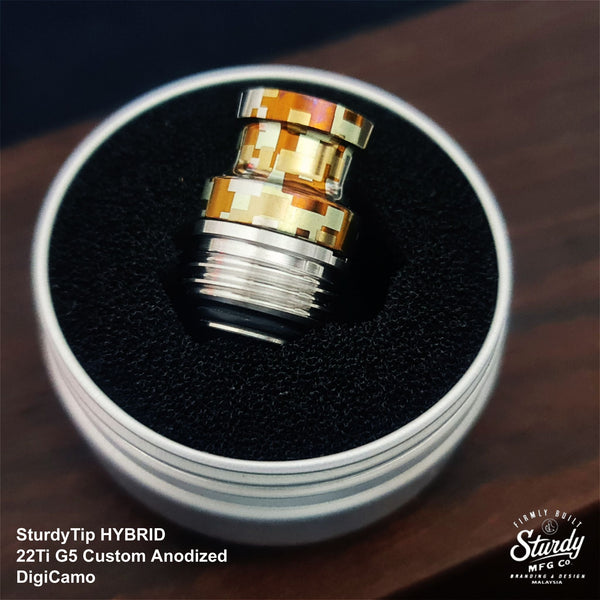 Sturdy MFG SturdyTip Hybrid Ti Intergrated Drip Tip for Dotaio/Boro Devices (Authentic)