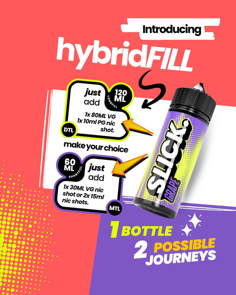 Slick Flavour Range 3mg (Long Fill Bundle)