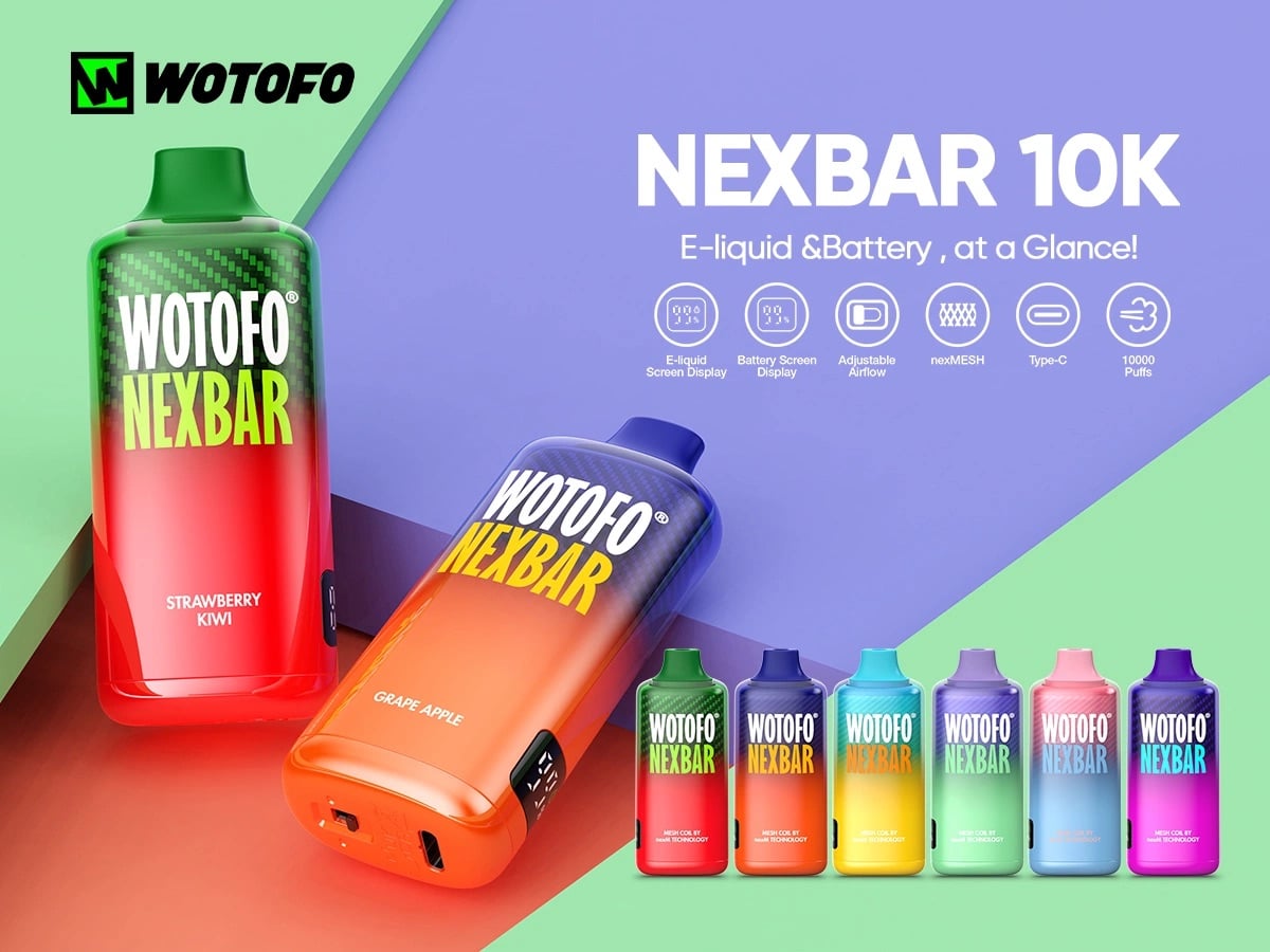 Wotofo Nexbar 10000 Puffs 5%/50mg Disposable Pod Device – Capital Vapes  Randburg