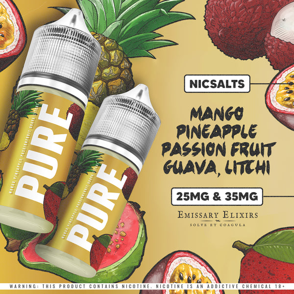 Emissary Elixirs Pure Salt Nic Flavours 20mg (Long Fill Bundle)