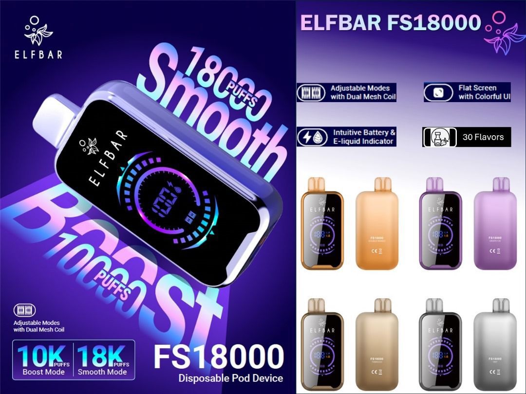 ELF Bar FS18000 5%/50mg Disposable Pod Device