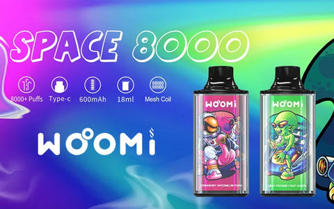 Woomi Space 8000 Puffs 5%/50mg Rechargeable Disposable Pod Device