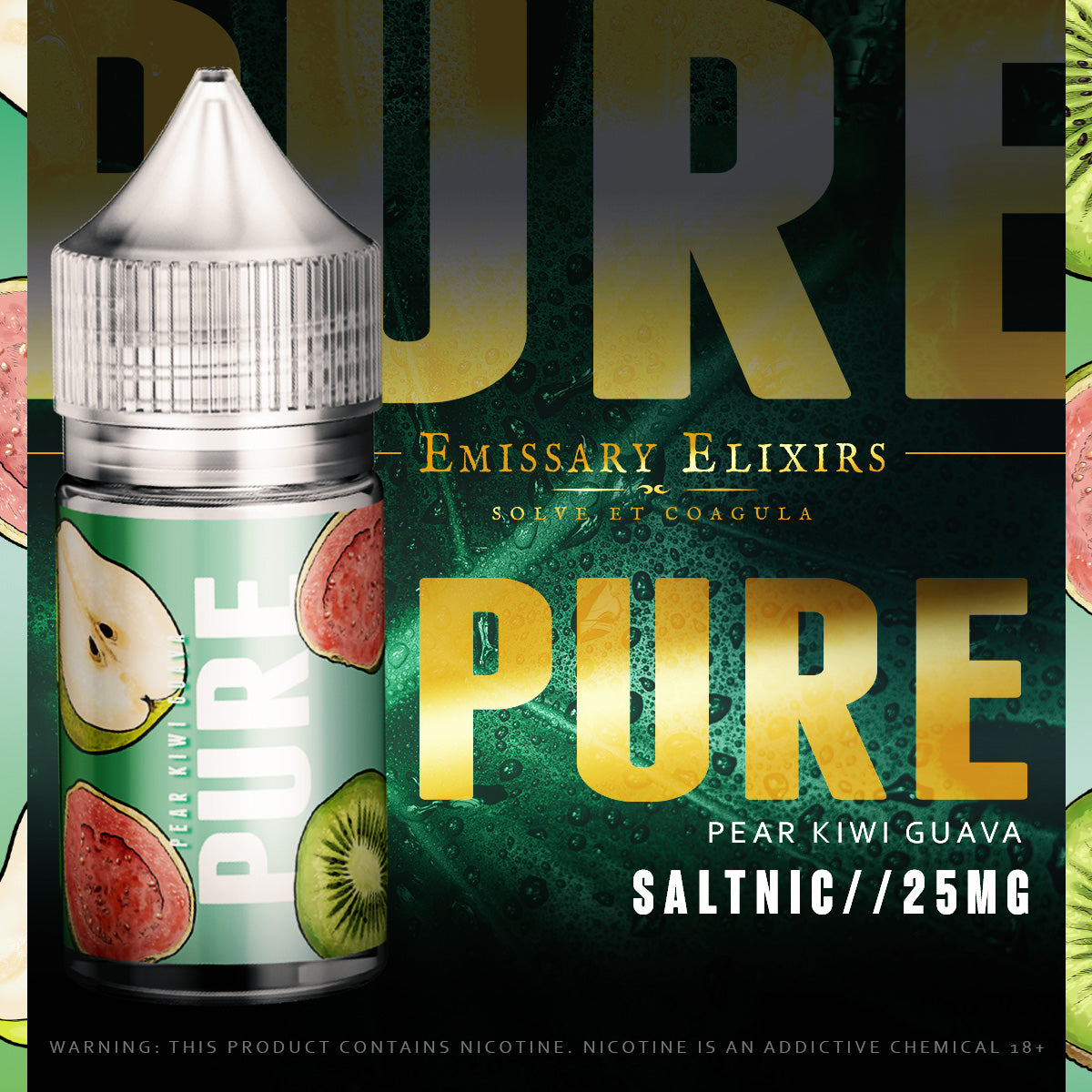 Emissary Elixirs Pure Salt Nic Flavours 25mg