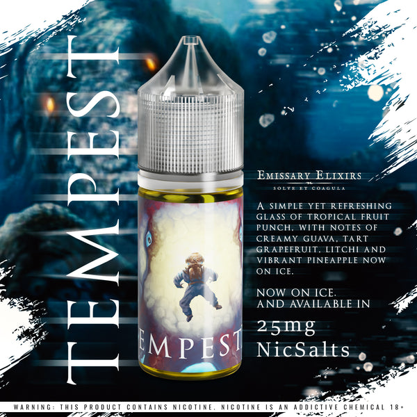 Emissary Elixirs Tempestus/Tempest Ice Nic Salts 25mg